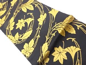 吹き寄せに紅葉・銀杏模様名古屋帯